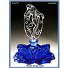 Image 1 : MOULIN ROUGE TANZANITE color GLASS PERFUME #1302251