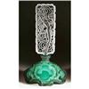 Image 1 : CZECH MALACHITE GLASS "HOLLYWOOD STAR" PERFUME #1302284