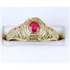 Image 1 : ANTIQUE RING RUBY .30 CARATS! FILIGREE #1302295
