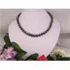 Image 1 : BLACK PEARL NECKLACE 8.0-9.0MM 14k CLASP  #1302296