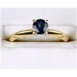 14k Gold SAPPHIRE ENGAGEMENT  Ring .40 CTS! #1302300