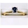 Image 1 : 14k Gold SAPPHIRE ENGAGEMENT  Ring .40 CTS! #1302300