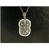 Image 1 : Antique Style Necklace DIAMOND SAPPHIRE #1302301