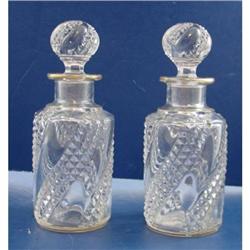 Vintage Pair Baccarat Scent Perfume Crystal #1302337