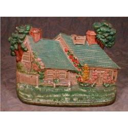 HUBLEY Iron COTTAGE DoorSTOP Original ANTIQUE #1302355