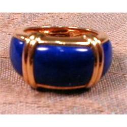 VanCleef ARPELS Ring 18k & Lapis Lazuli SIGNED #1302375