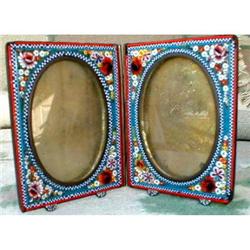 MICROmosaic DOUBLE Frame ITALY Antique #1302387