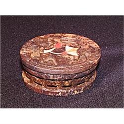 Moghul decorated marble box #1302539