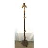 Image 1 : Lamp Floor Dbl Sockets Paw Feet Wood Iron #1302593