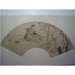 fine Chinese Fan Painting #1302638