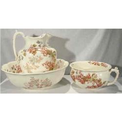 Basin, Ewer & Potty.English Victorian set #1302676