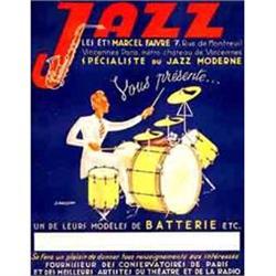 Original Jazz Poster, 1930, A on linen #1302835