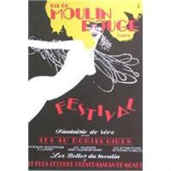 Original Moulin Rouge poster by Gruau, ca 1970s#1302840