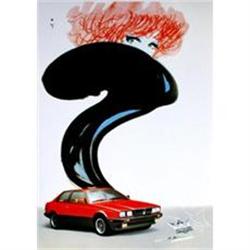 Original Maserati poster by Gruau, 1997, A on #1302844