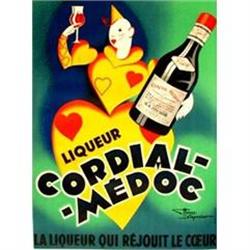 Cordial medoc, Vintage poster by Le Monnier, #1302867