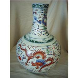 Chinese  famille rose porcelain vase #1302872