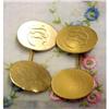 Image 1 : Vict.Gold Top CUFFLINKS Monograms #1320867