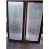 Image 1 : Pair of Antique Frosted Pattern Windows #1321115