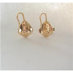 1950's~14k Y GOLD "MANTA STRING RAY" CUFFLINKS #1321147