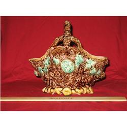 Majolica Basket with Handle #1321166