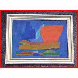 1960 Rene Brochard Guggenheim Museum Painting #1321196