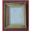 Image 1 : Framed  Bisque Porcelain Figural Plaque Tile #1321199