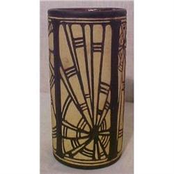 WELLER CIRCA 1910 CLAYWOOD SPIDER VASE #1321273