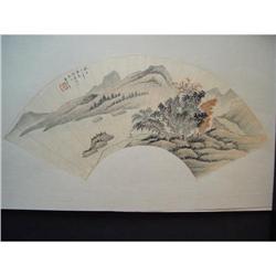 fine Chinese Fan Painting #1321365