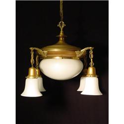 Brass chandelier   #1321400