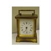 Image 1 : 19c Waterbury Carriage Alarm Clock Enamel Dial #1321564