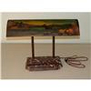 Image 1 : Moose Elk Landscape Oil Painting Tole Desk Lamp#1321566