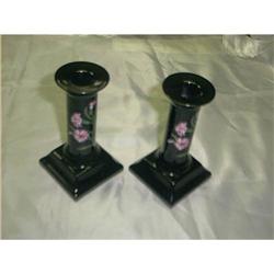 Pair Tiffany & Co Porcelain Candle Sticks #1338437