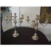 Image 1 : PAIR SHEFFIELD SILVERPLATED CANDELABRA #1338755