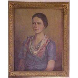 PORTRAIT OF A  WOMAN  OIL PAINTING ON CANVAS #1338758