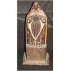 Antique Carved Wood Santos Saint  #1338771