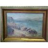 Image 1 : ROCKY SEASCAPE OIL PAINTING #1338810