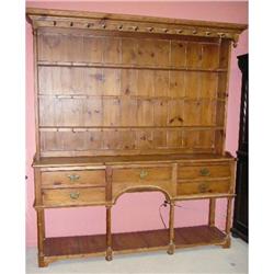 PINE CABINET HUTCH CUPBOARD DRESSER #1338872