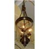 Image 1 : Etched Glass Ceiling Fixture Lantern Chandelier#1338876