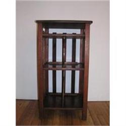 Antique Arts and Craft Oak Slatted Stand #1338936