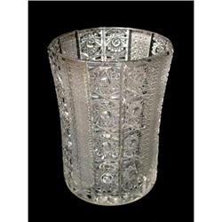 Bohemian Lead Crystal Vase #1338973