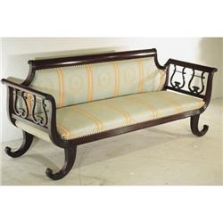 4005 - Regency Style  Mahogany Sofa With #1338999