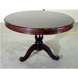 600 - Round Pedestal Base Mahogany TAble #1339052