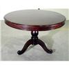 Image 1 : 600 - Round Pedestal Base Mahogany TAble #1339052