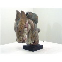 177 - Carved Horse Head Statue #1339060