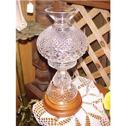 Waterford Crystal Hurricane Lamp - Signed #1339152