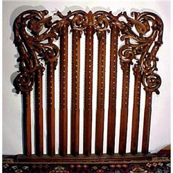 Carved Oak Fret Work Ornate antique #1339160