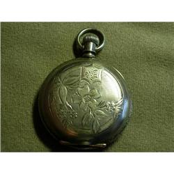 Elgin Silver Victorian Lapel Watch #1339178