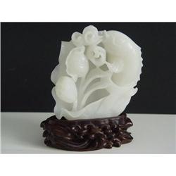 Chinese carved White jade #1339182