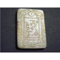 Chinese carved  jade  Pendant #1339187