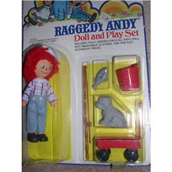 Raggedy Andy Doll and Play Set Knickerbocker #1356217